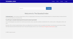 Desktop Screenshot of baseballindex.org