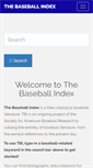 Mobile Screenshot of baseballindex.org